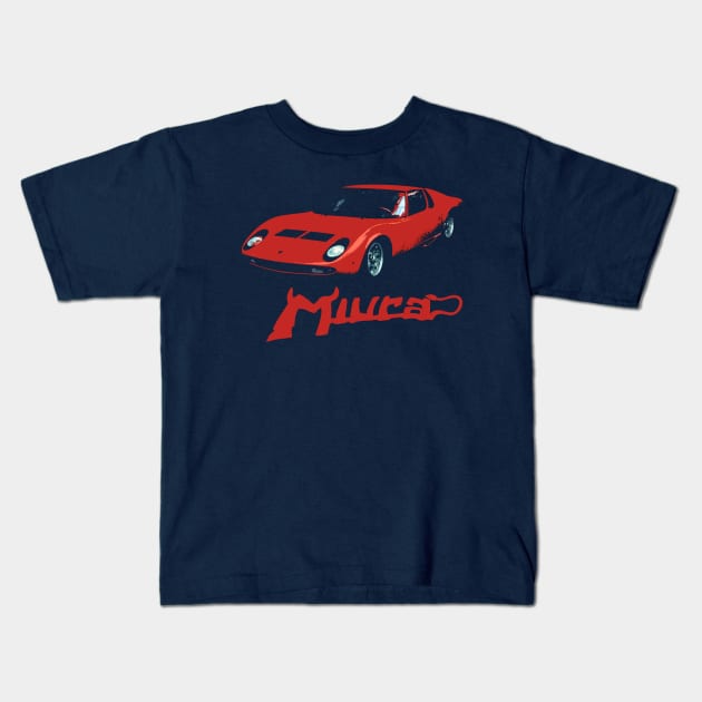 miura Kids T-Shirt by retroracing